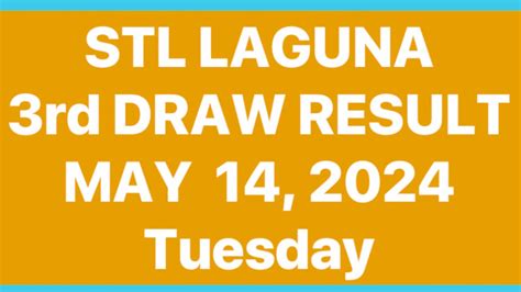 stl laguna 3rd draw result today live|STL RESULTS TODAY .